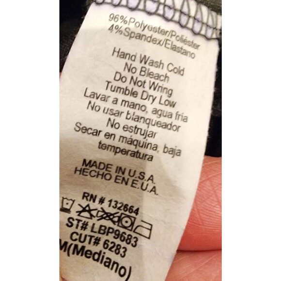 NEW Vintage La Banga Black Wide-Leg Pants, High Waist, Back Zip Closure Size M - Picture 10 of 11